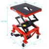 Metal Jack Lifting Foot Pedal Wheels