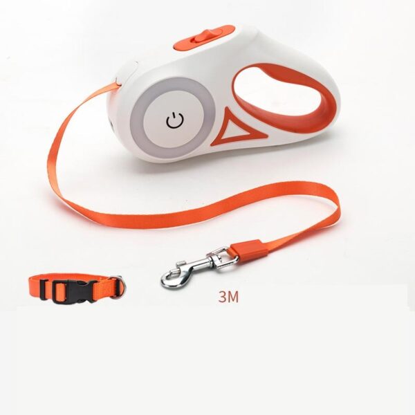 ⁦Dog Leash Retractable Leash And Dog Collar Spotlight Automatic Pet Dog Cat Traction Rope For Small Medium Dogs Pet Product⁩ - الصورة ⁦7⁩