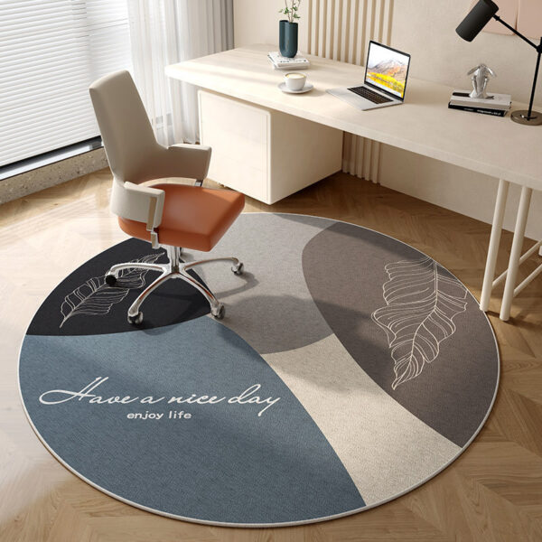 ⁦Living Room Round Carpet Household Absorbent Non-slip Crystal Velvet Carpet⁩ - الصورة ⁦8⁩