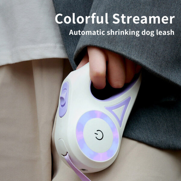⁦Dog Leash Retractable Leash And Dog Collar Spotlight Automatic Pet Dog Cat Traction Rope For Small Medium Dogs Pet Product⁩ - الصورة ⁦3⁩