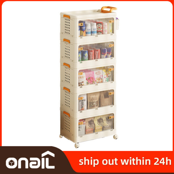 ⁦Children's Folding Storage Cabinet⁩ - الصورة ⁦6⁩