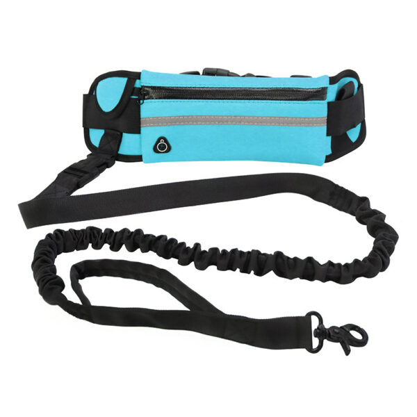 ⁦Hands Free Dog Leash Pet Walking And Training Belt With Shock Absorbing Bungee Leash For Up To 180lbs Large Dogs Phone Pocket And Water Bottle Holder⁩ - الصورة ⁦4⁩