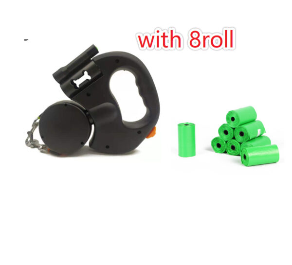⁦Retractable Dog Leash For Small Dogs Reflective Dual Pet Leash Lead 360 Swivel No Double Dog Walking Leash With Lights Pet Products⁩ - الصورة ⁦7⁩