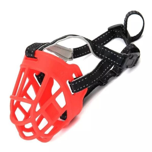⁦Silicone Pet Muzzle Dog Bite And Barking Soft Mask Muzzle⁩ - الصورة ⁦3⁩