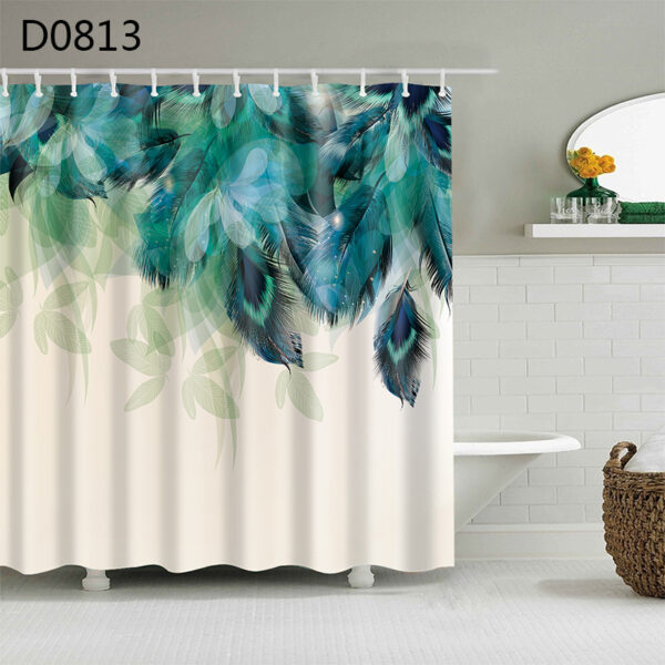 ⁦Shower Curtain Waterproof Thickened Bathroom Curtain⁩ - الصورة ⁦10⁩