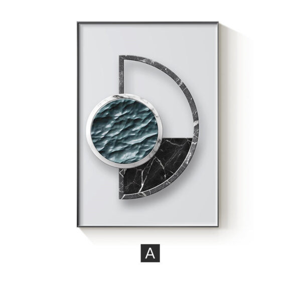 Abstract Geometric Canvas Painting Picture Home Decor Wall Poster - Image 6