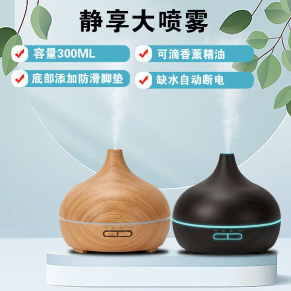 Creative Ultrasonic Household Appliances Seven Color Lights Humidifier White Onion Head Mute Bedroom Aromatherapy Machine - Image 3