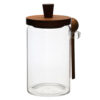 Glass Coffee Jars With Spoons, Candy Jars, Biscuit Jars, Storage Jars, Tea Jars