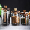 Glass Coffee Jars With Spoons, Candy Jars, Biscuit Jars, Storage Jars, Tea Jars