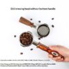 Coffee Tamper Base Accessory 304 Stainless Steel With Solid Wood Handle 58mm