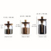 Glass Coffee Jars With Spoons, Candy Jars, Biscuit Jars, Storage Jars, Tea Jars