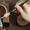 Coffee Brush Coffee Grinder Cleaning Brush Aluminum Alloy Cleaning Brush