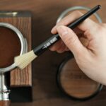 Coffee Brush Coffee Grinder Cleaning Brush Aluminum Alloy Cleaning Brush