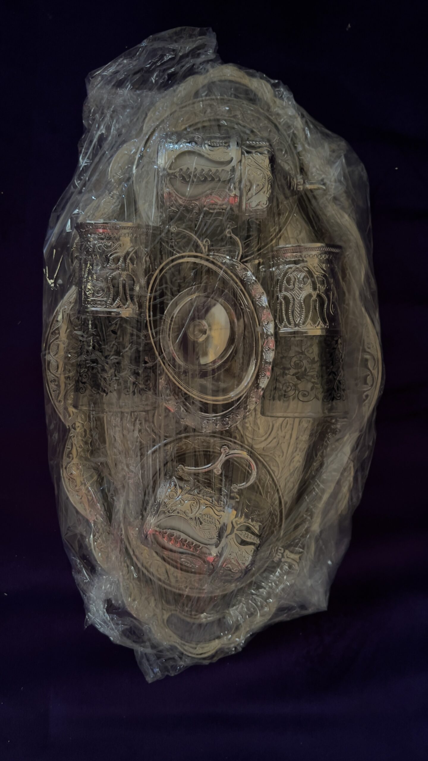 فناجيل فضيات نحاس طقم